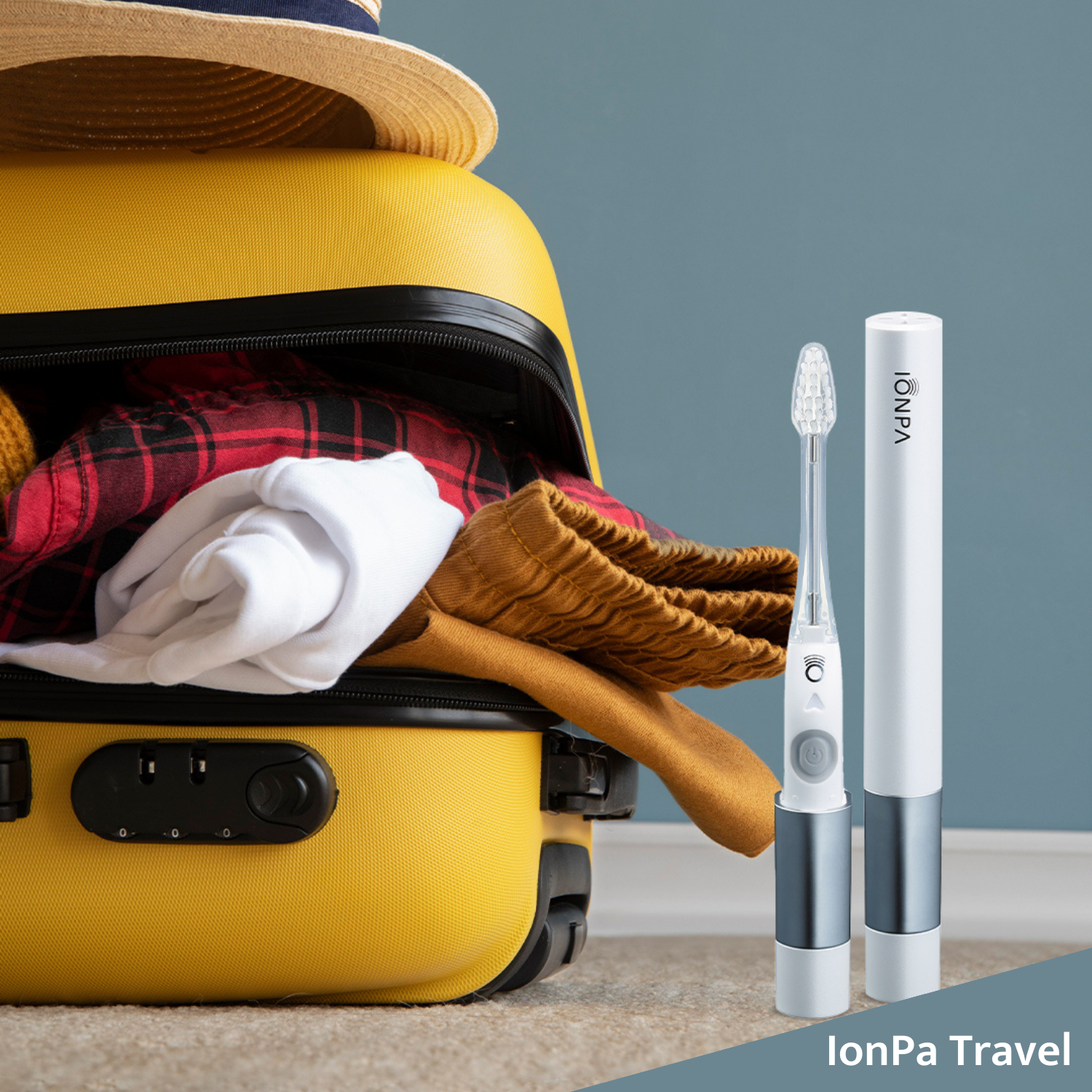 Ionickiss IONPA Travel JAPAN hordozható "utazó"fogkefe 'fehér' - Image 3