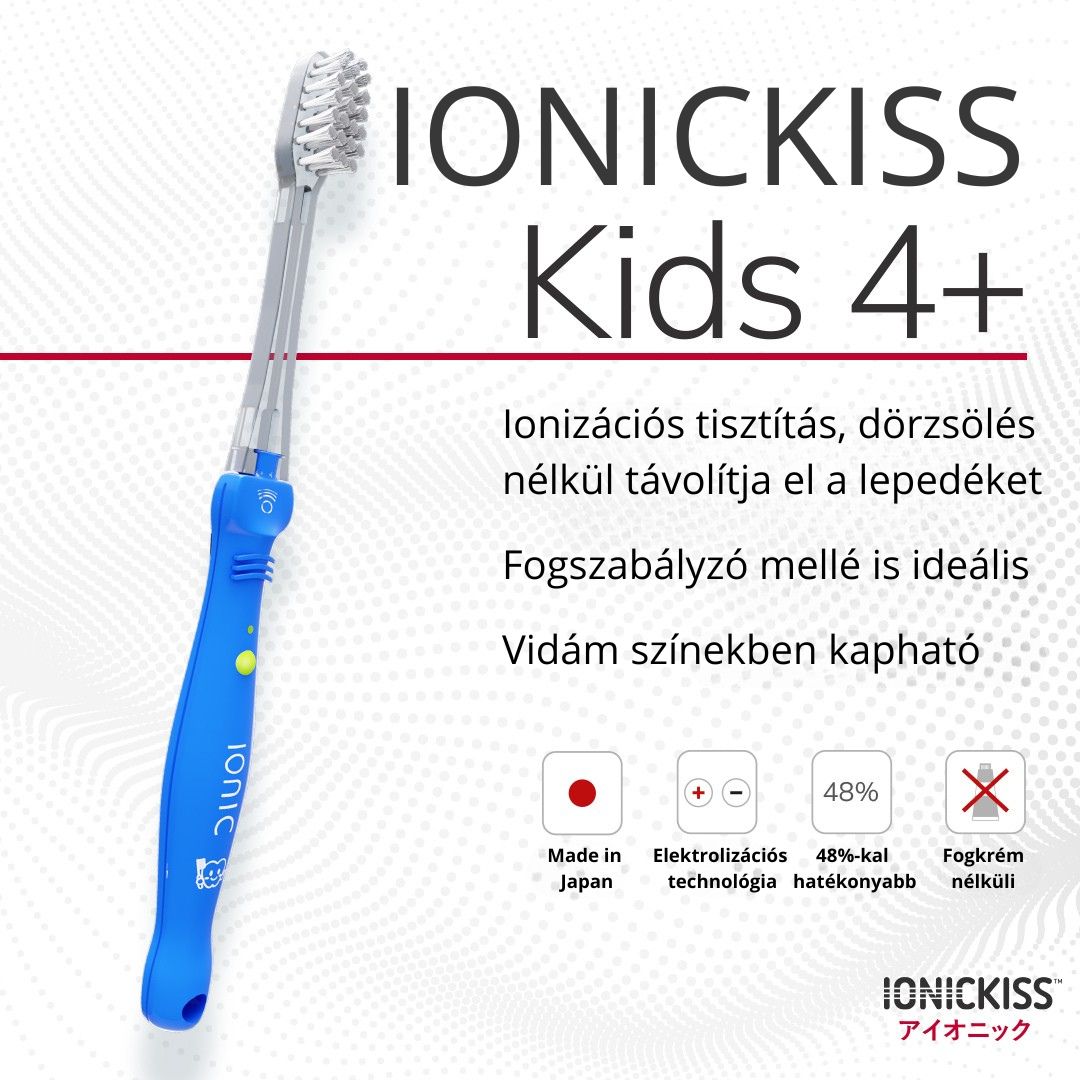 IONIC KID JAPAN manuális+ionizációs gyerekfogkefe (blue) - Image 2