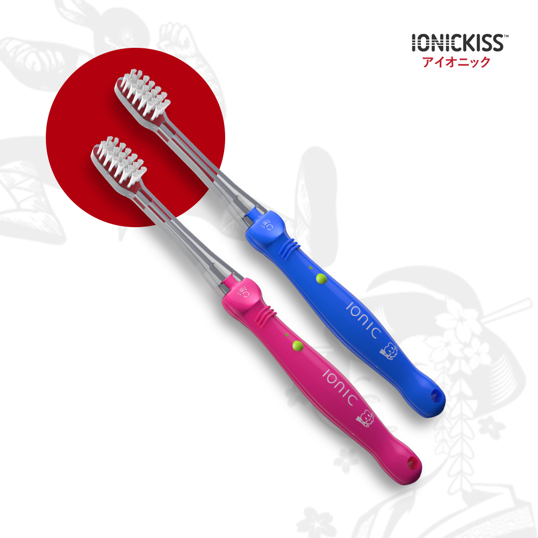 IONIC KID JAPAN manuális+ionizációs gyerekfogkefe (pink) - Image 3